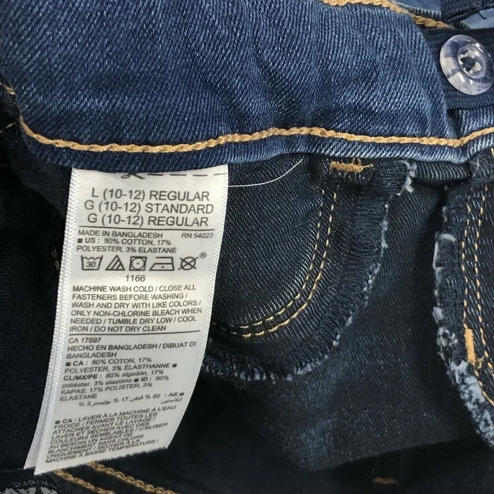 Old Navy Girls Large 10/12 Skinny Jeans Jeggings